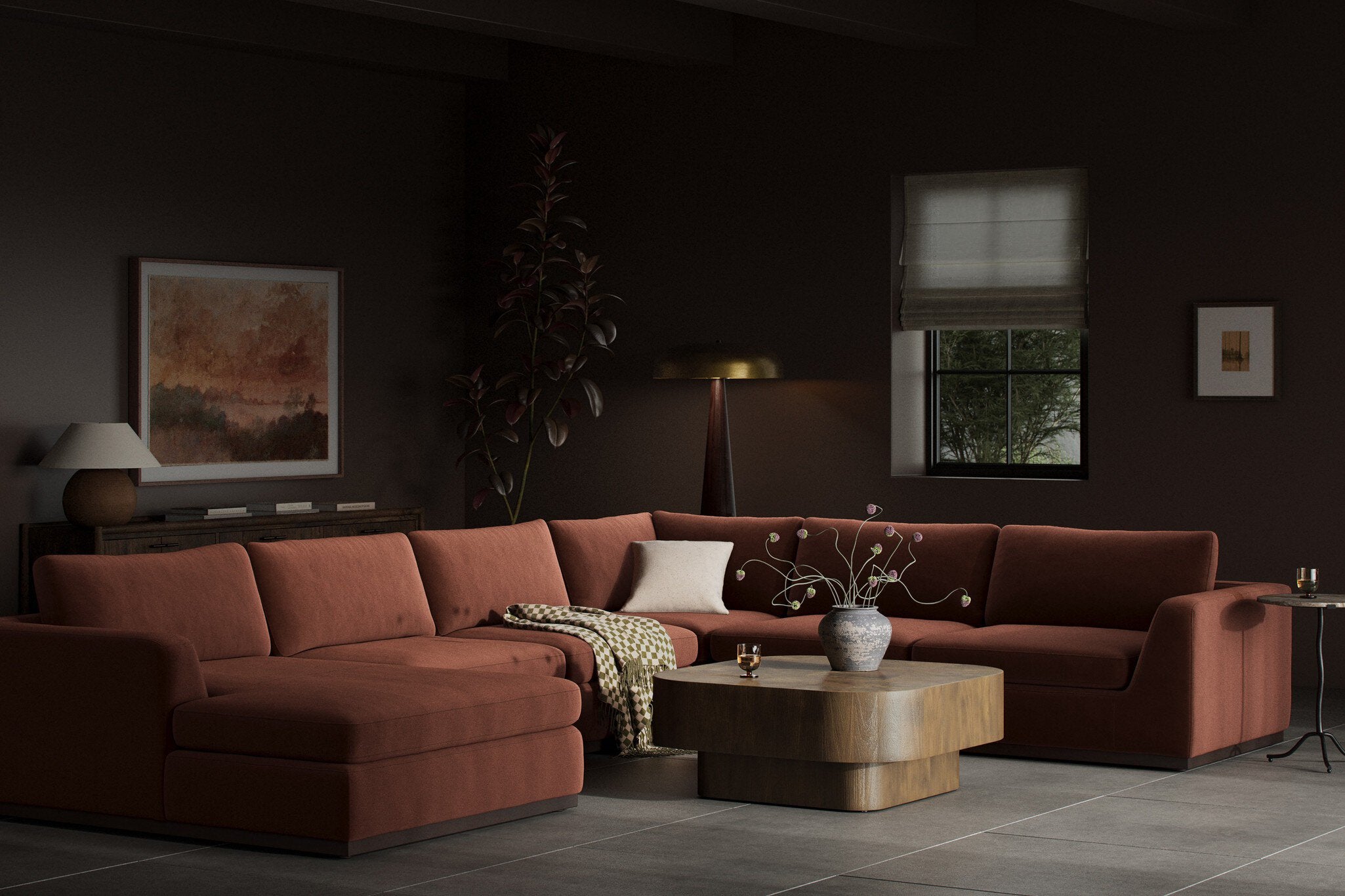Colt 4-Piece Sectional - Surrey Auburn | Left Chaise