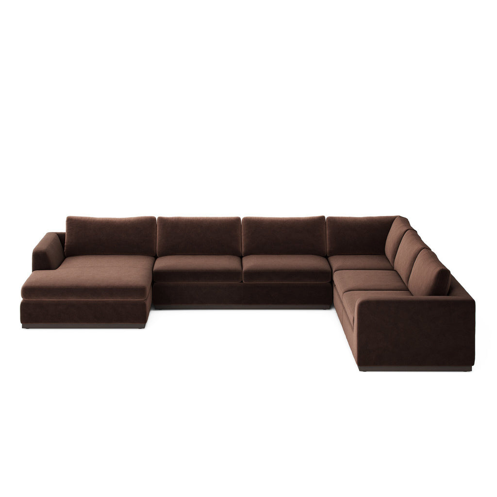 Colt 4-Piece Sectional - Surrey Cocoa | Left Chaise