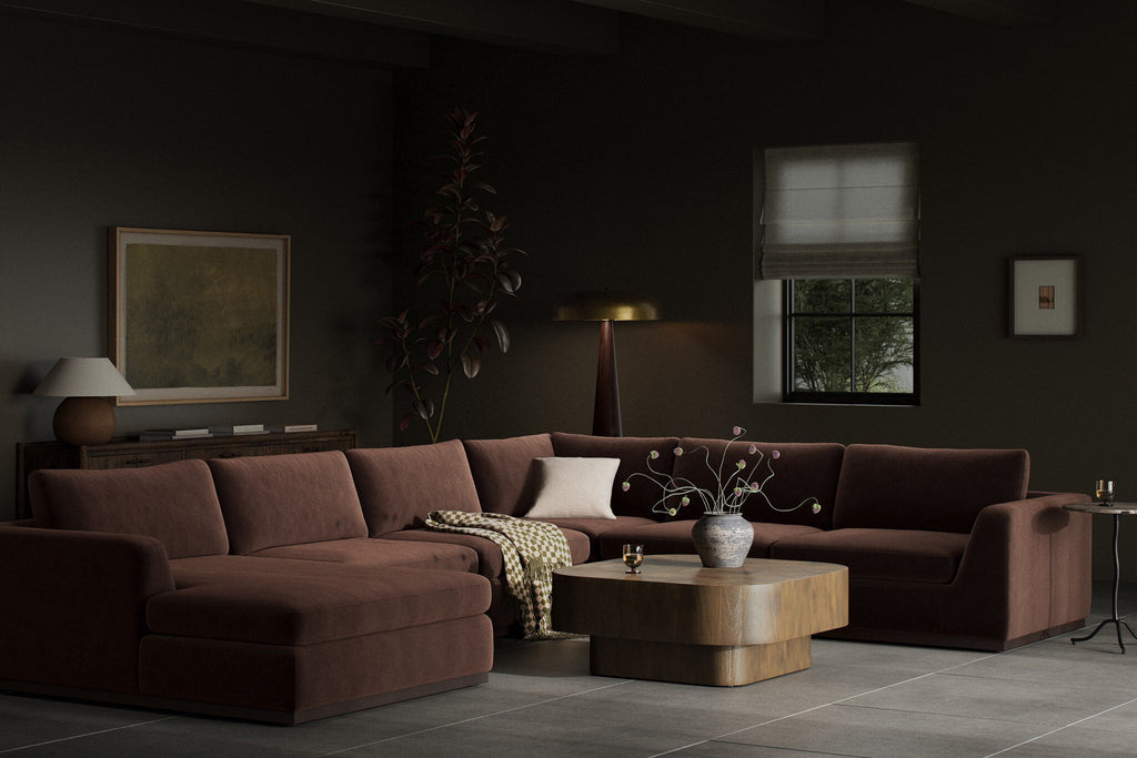 Colt 4-Piece Sectional - Surrey Cocoa | Left Chaise