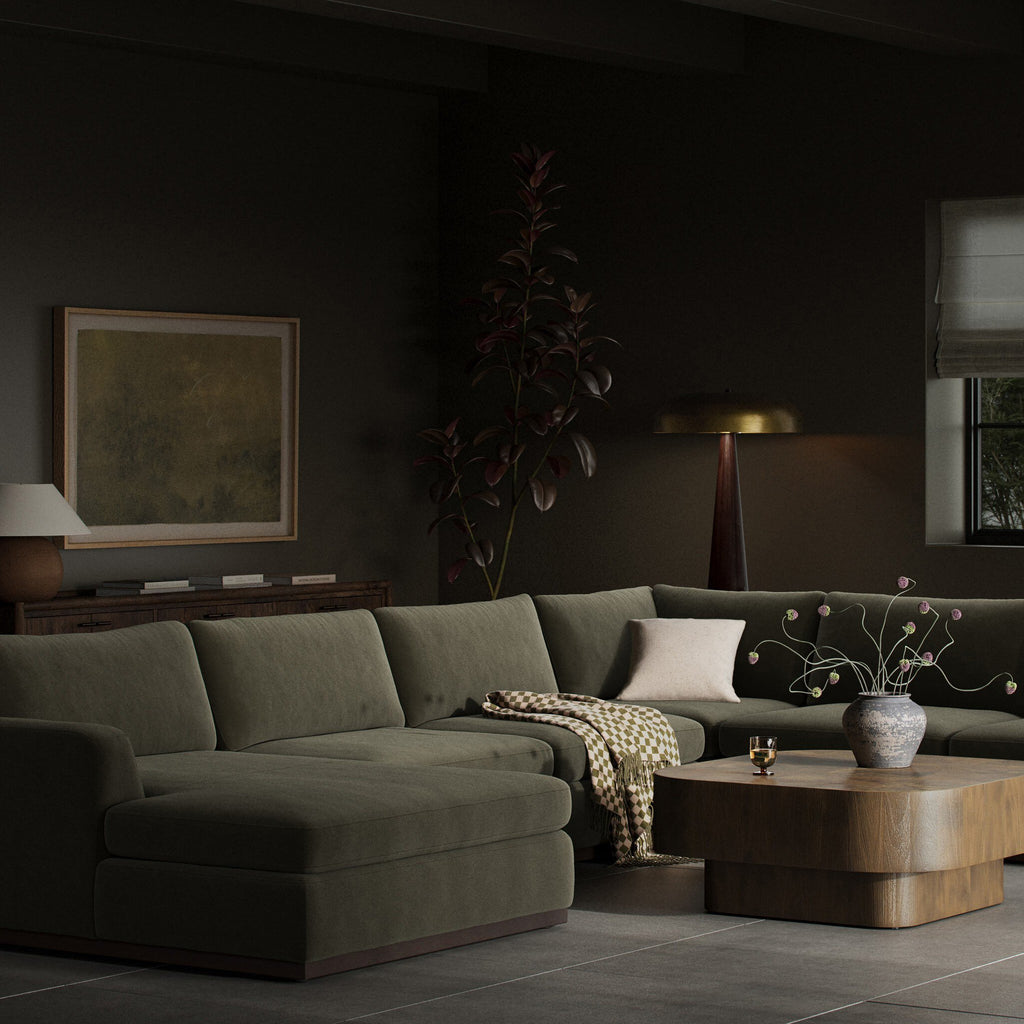 Colt 4-Piece Sectional - Surrey Olive | Left Chaise