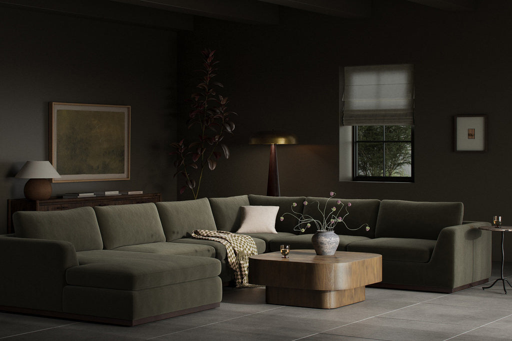 Colt 4-Piece Sectional - Surrey Olive | Left Chaise