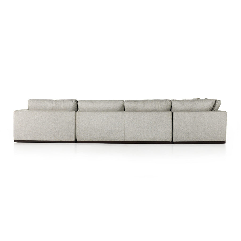 Colt 4-Piece Sectional - Aldred Silver | Right Chaise