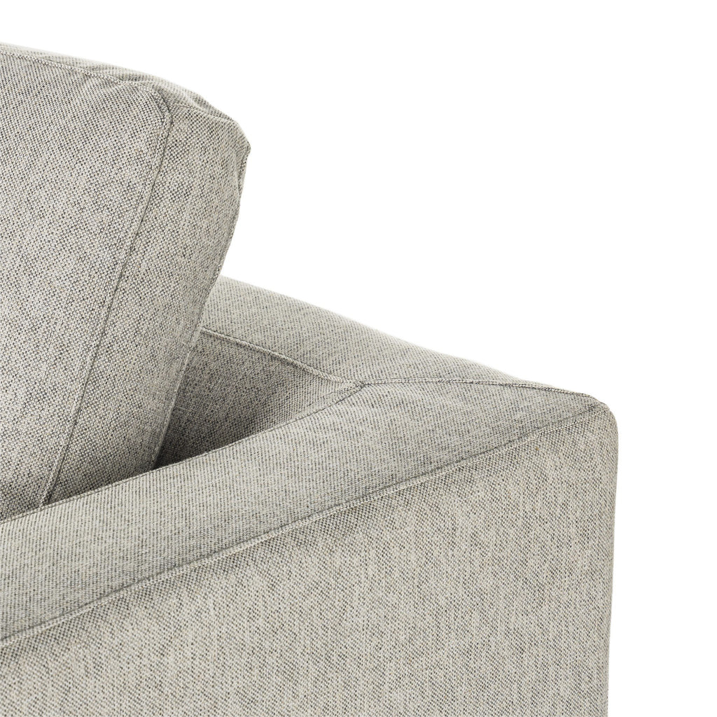 Colt 4-Piece Sectional - Aldred Silver | Right Chaise
