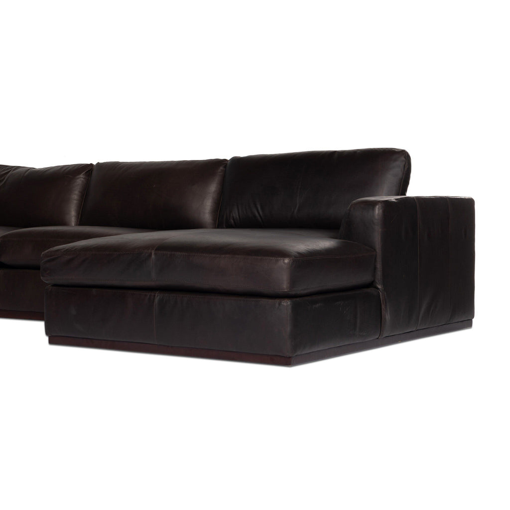 Colt 4-Piece Sectional - Heirloom Cigar | Right Chaise