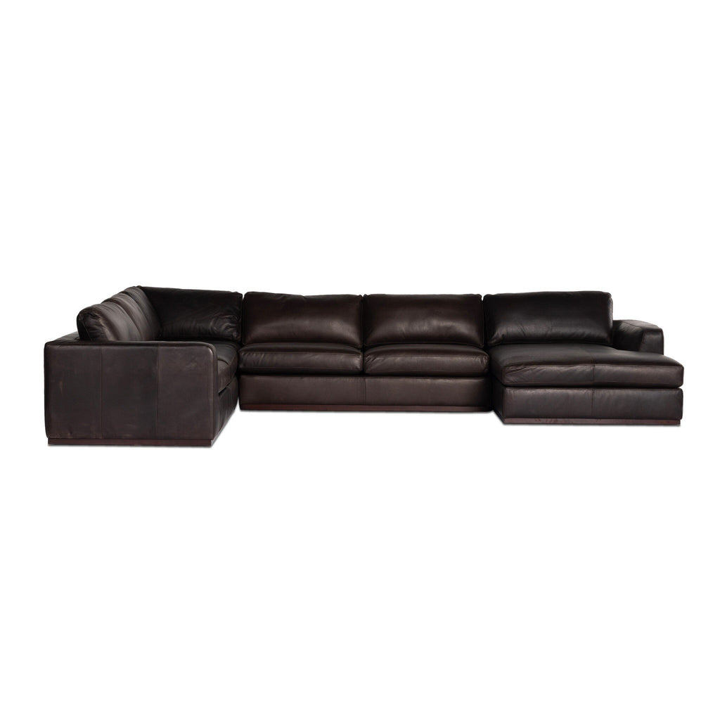Colt 4-Piece Sectional - Heirloom Cigar | Right Chaise