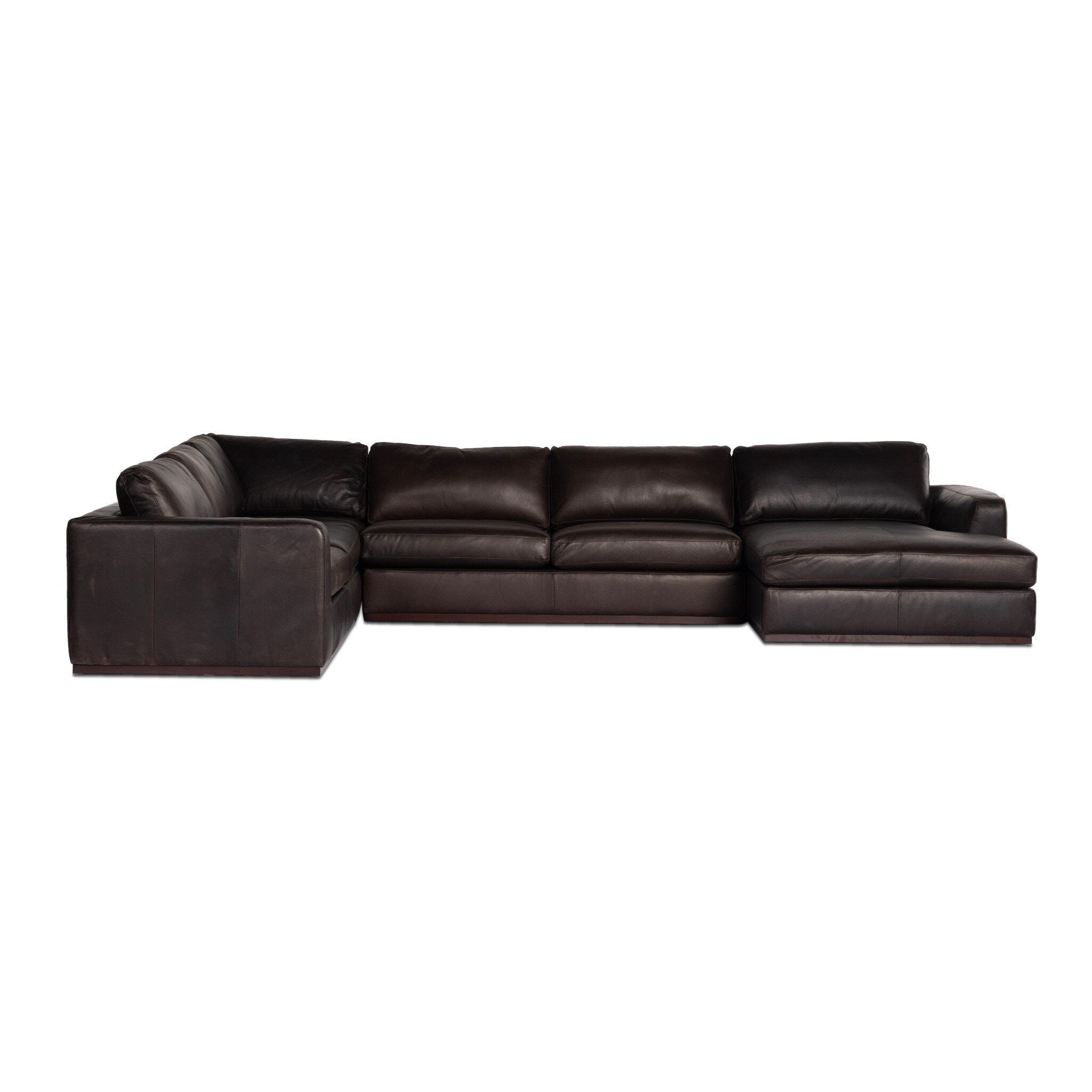 Colt 4-Piece Sectional - Heirloom Cigar | Right Chaise