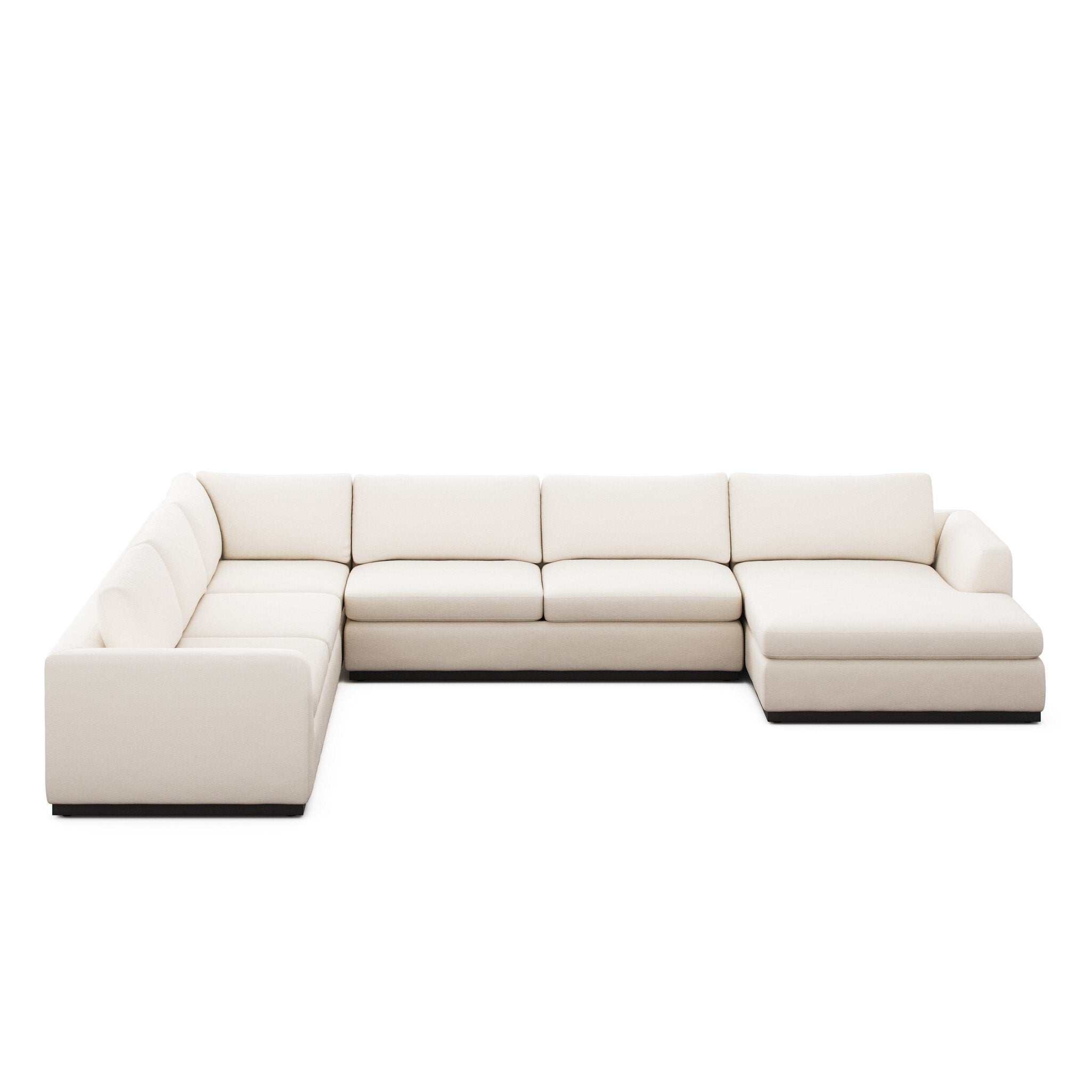 Colt 4-Piece Sectional - Crypton Nomad Marshmallow | Right Chaise