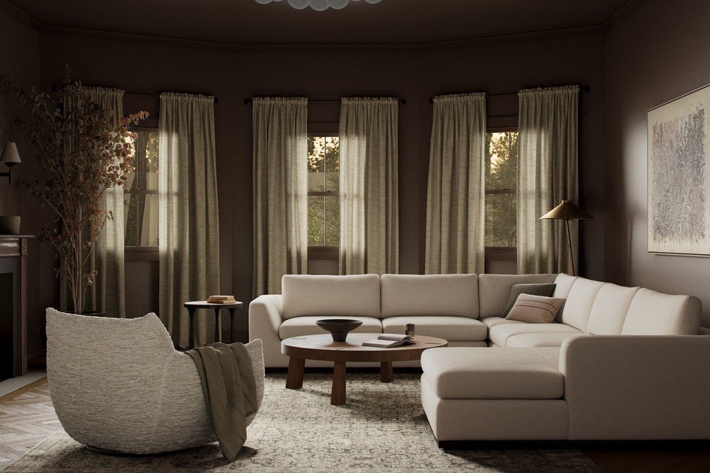 Colt 4-Piece Sectional - Crypton Nomad Marshmallow | Right Chaise