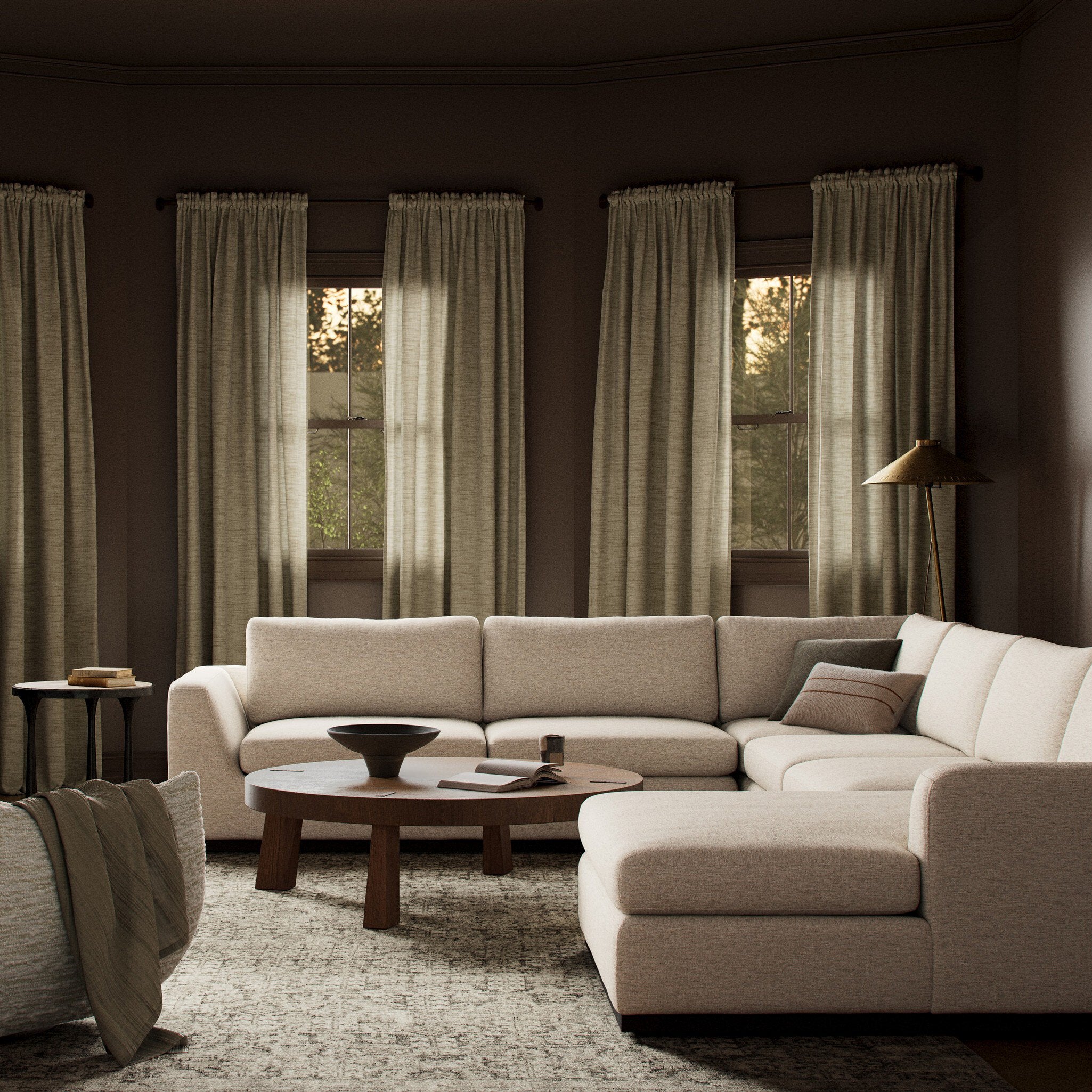 Colt 4-Piece Sectional - Crypton Nomad Snow