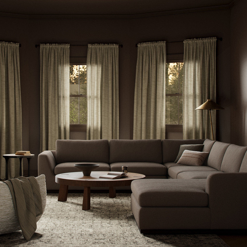 Colt 4-Piece Sectional - Savoy Coffee | Right Chaise