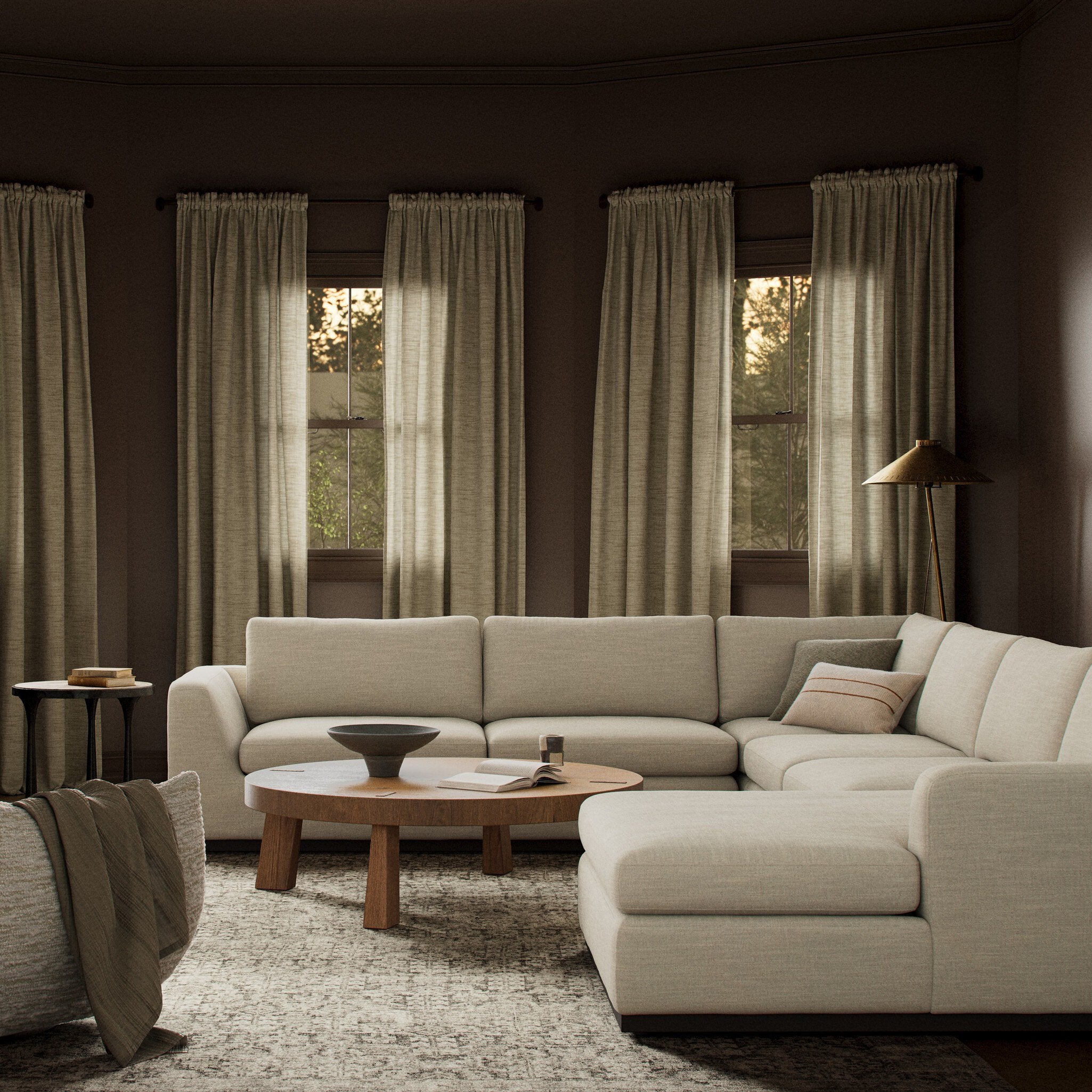 Colt 4-Piece Sectional - Savoy Ochre | Right Chaise