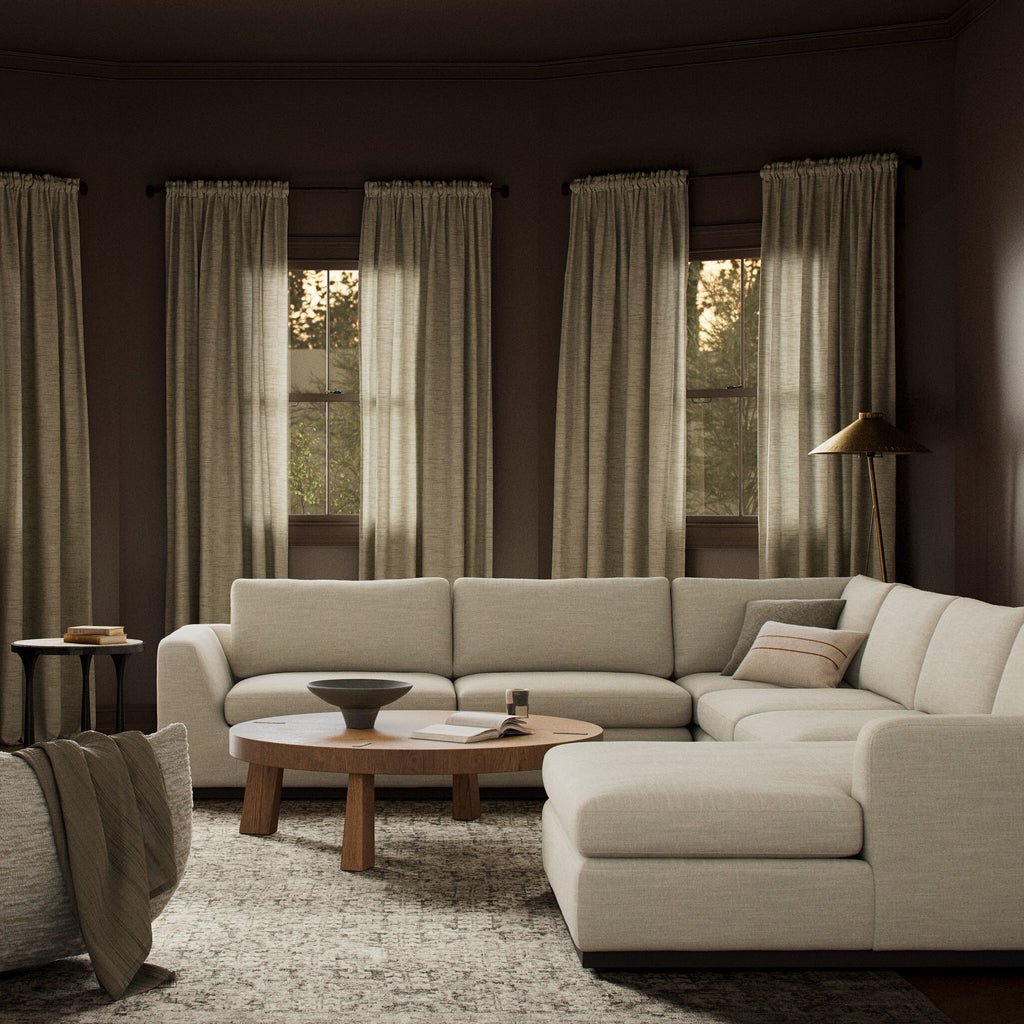 Colt 4-Piece Sectional - Savoy Parchment | Right Chaise