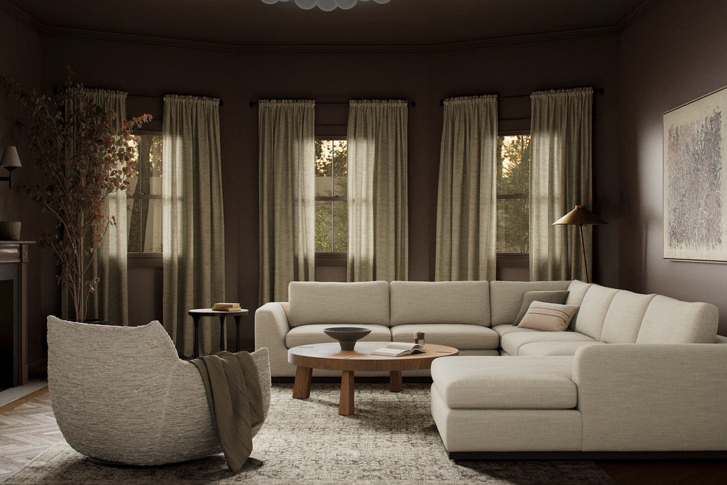 Colt 4-Piece Sectional - Savoy Parchment | Right Chaise