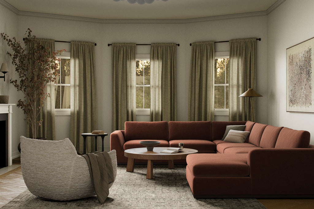 Colt 4-Piece Sectional - Surrey Auburn | Right Chaise