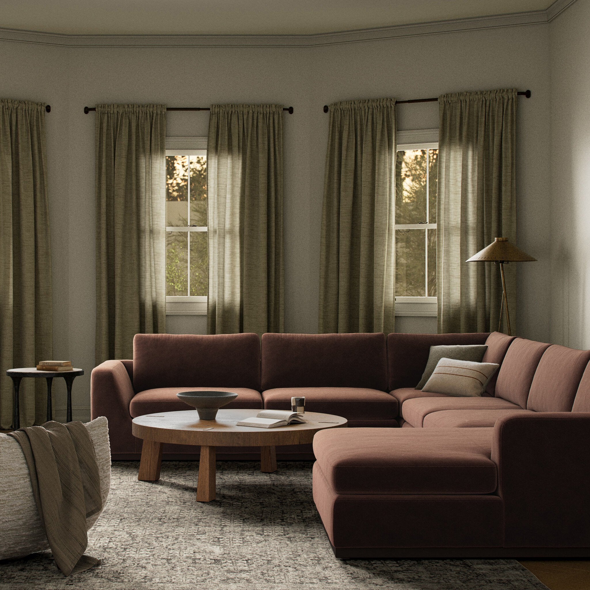 Colt 4-Piece Sectional - Surrey Cocoa | Right Chaise