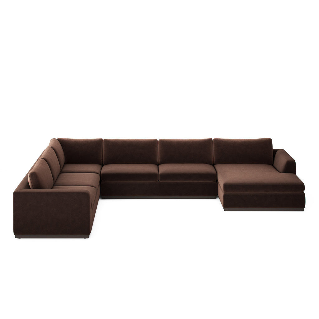 Colt 4-Piece Sectional - Surrey Cocoa | Right Chaise