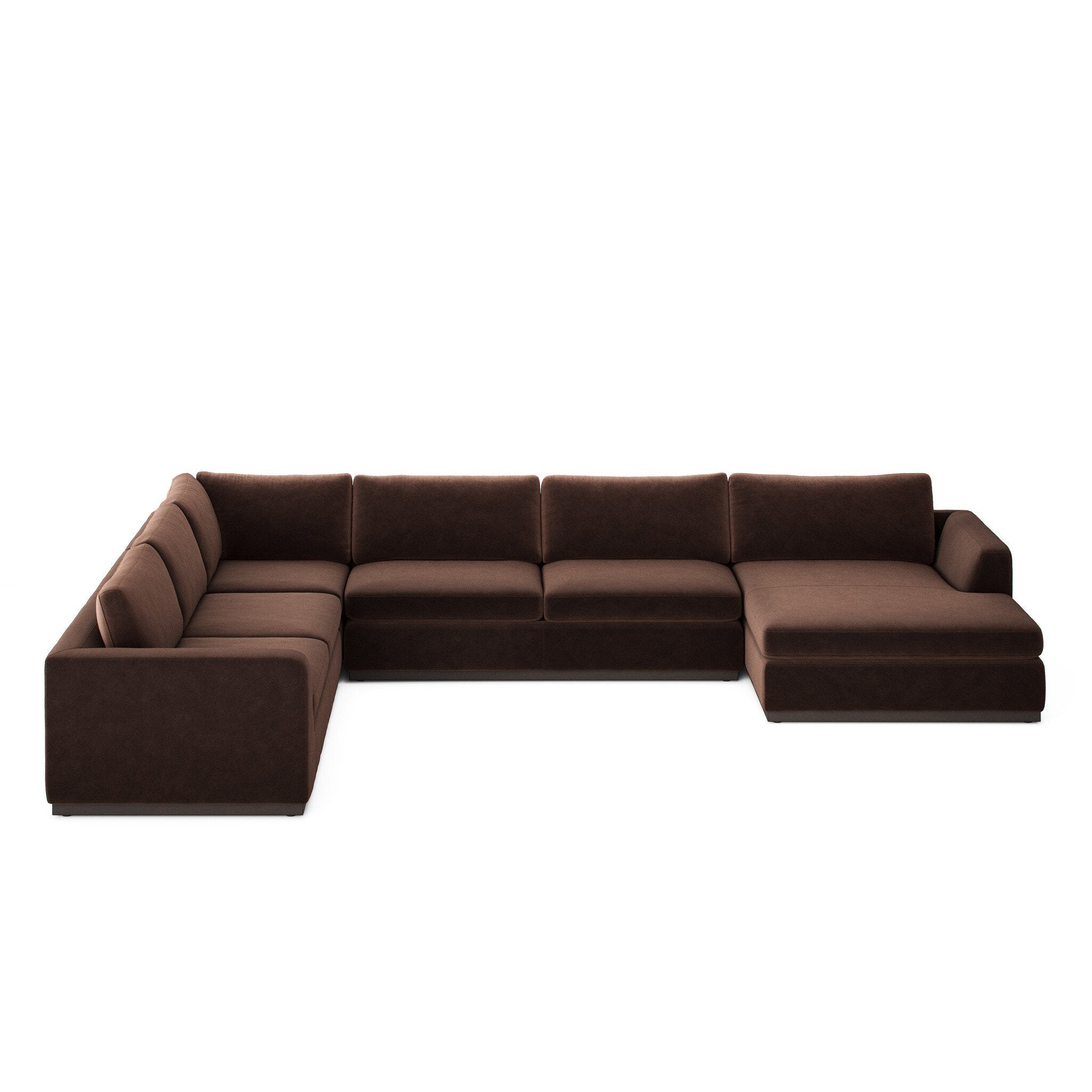 Colt 4-Piece Sectional - Surrey Cocoa | Right Chaise