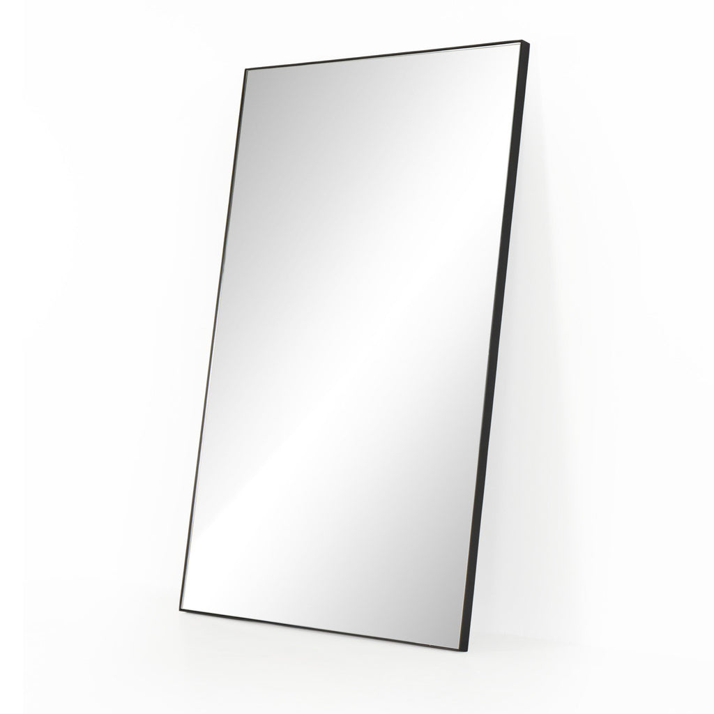 Georgina Rectangle Floor Mirror - Iron Matte Black