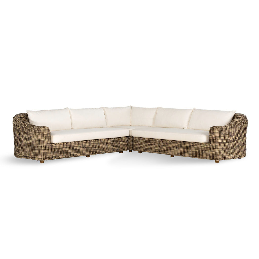 Messina Outdoor 3-Piece Sectional - Venao Ivory