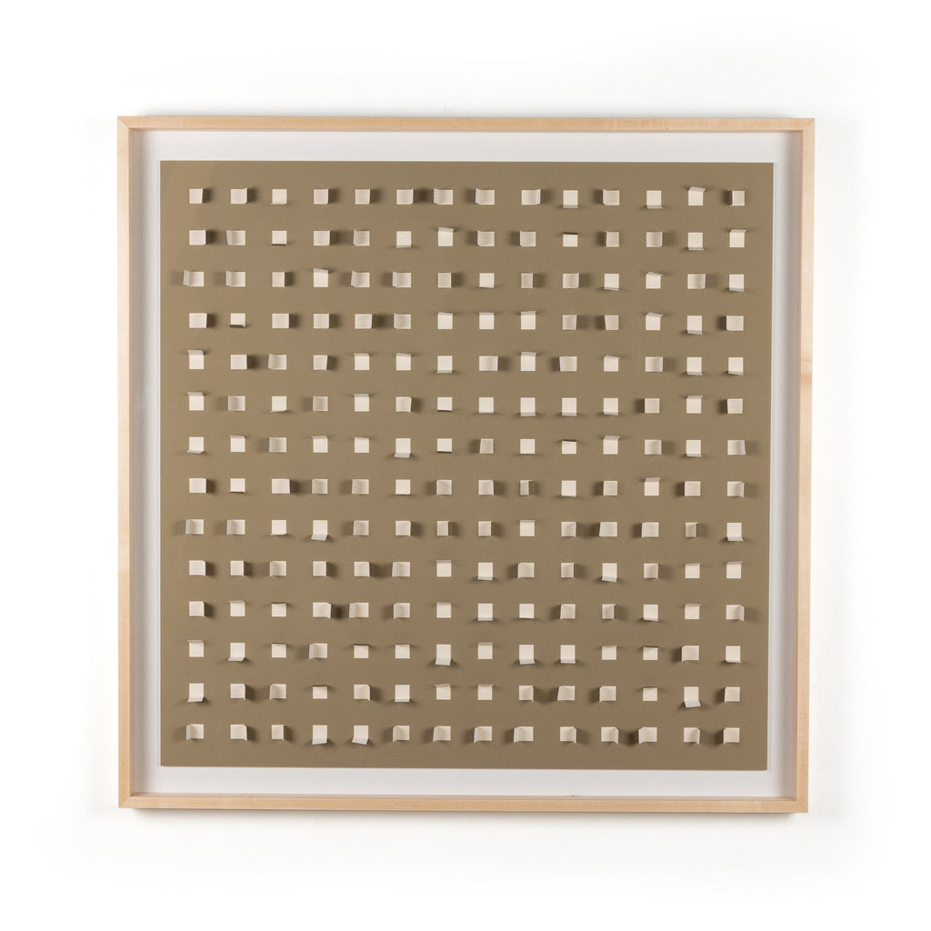 See Through Taupe by FH Art Studio - Natural 2.5 Maple | 48" x 48"