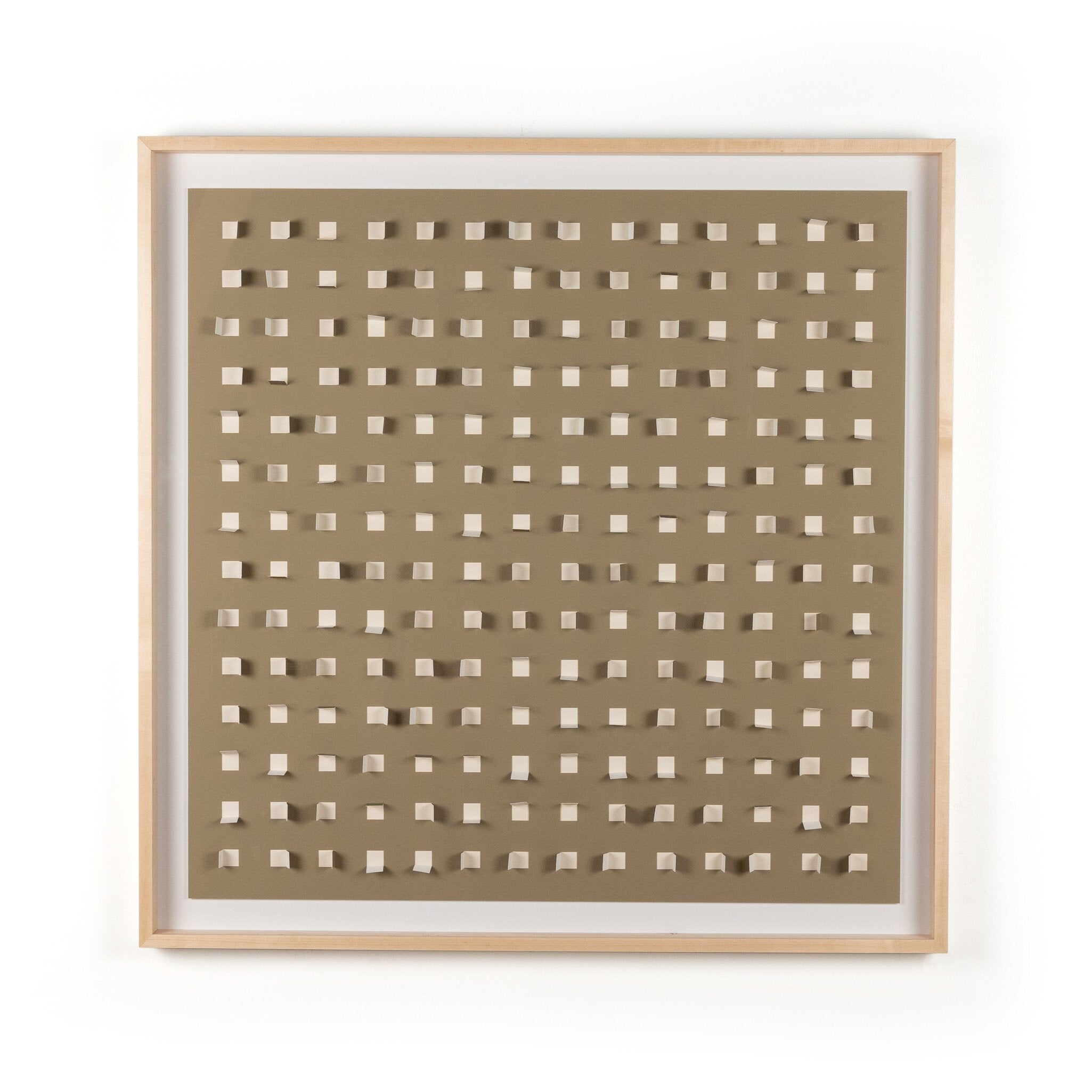 See Through Taupe by FH Art Studio - Natural 2.5 Maple | 48" x 48"