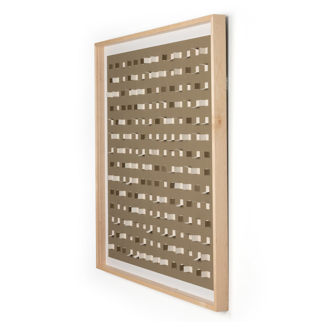 See Through Taupe by FH Art Studio - Natural 2.5 Maple | 48" x 48"