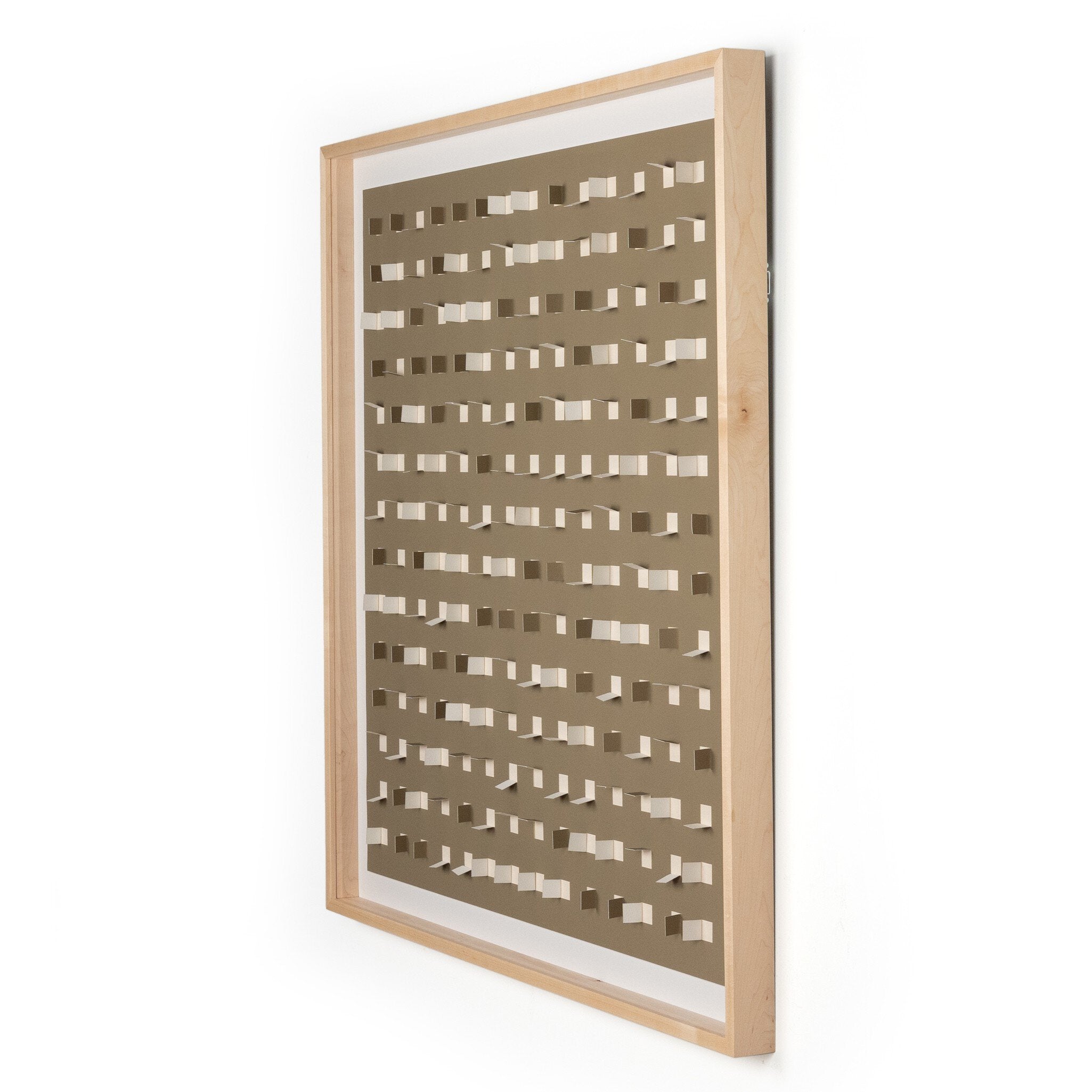 See Through Taupe by FH Art Studio - Natural 2.5 Maple | 48" x 48"
