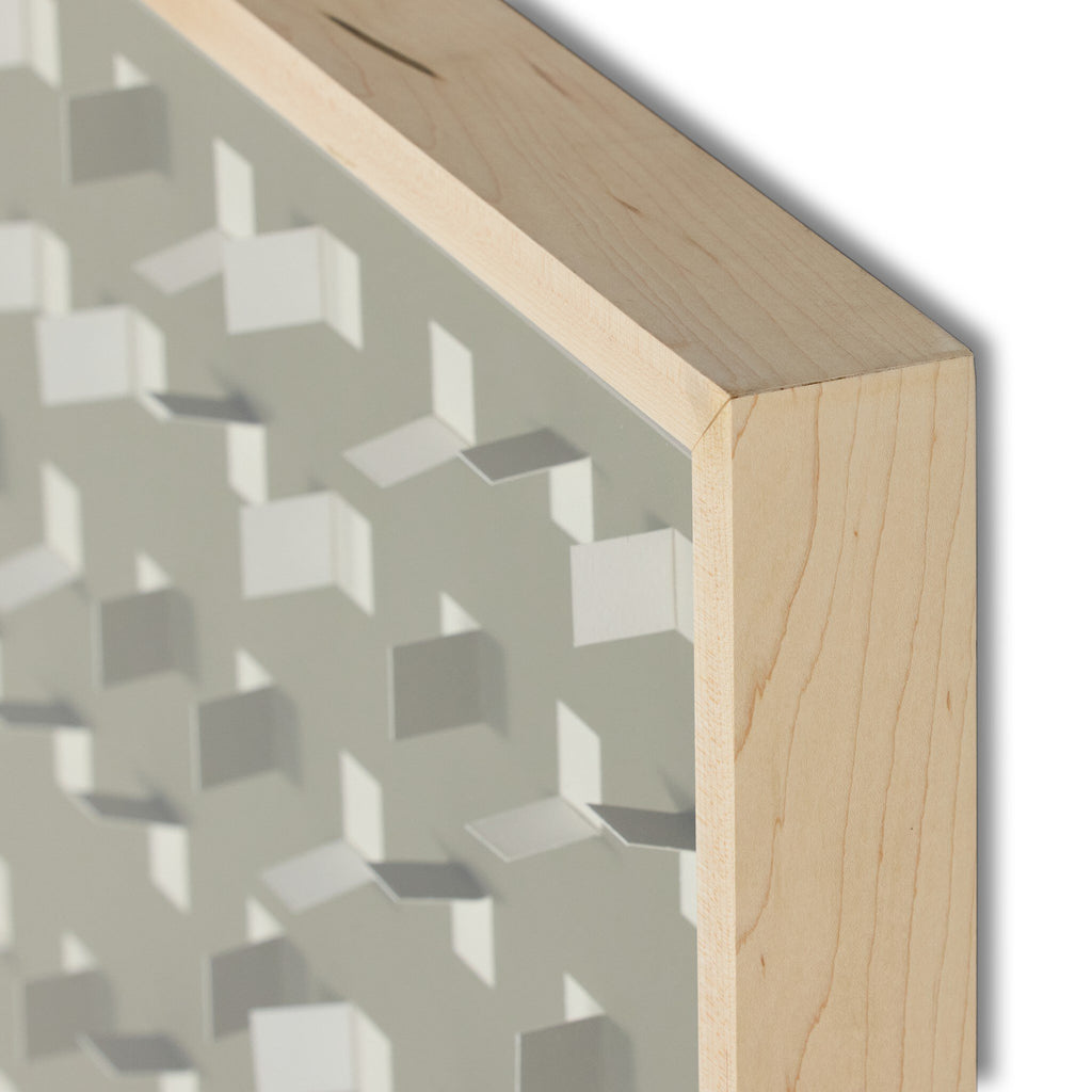 See Through Taupe by FH Art Studio - Natural 2.5 Maple | 72" x 32"