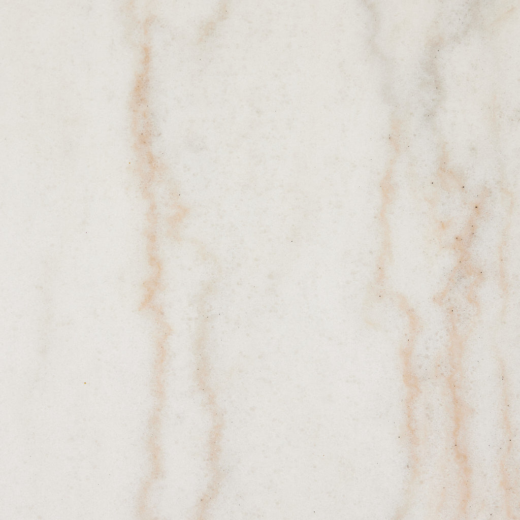 Jessa End Table - Honed White Marble