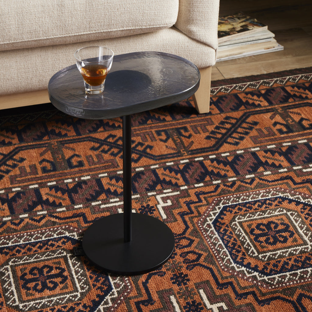 Vinia End Table - Iron Matte Black