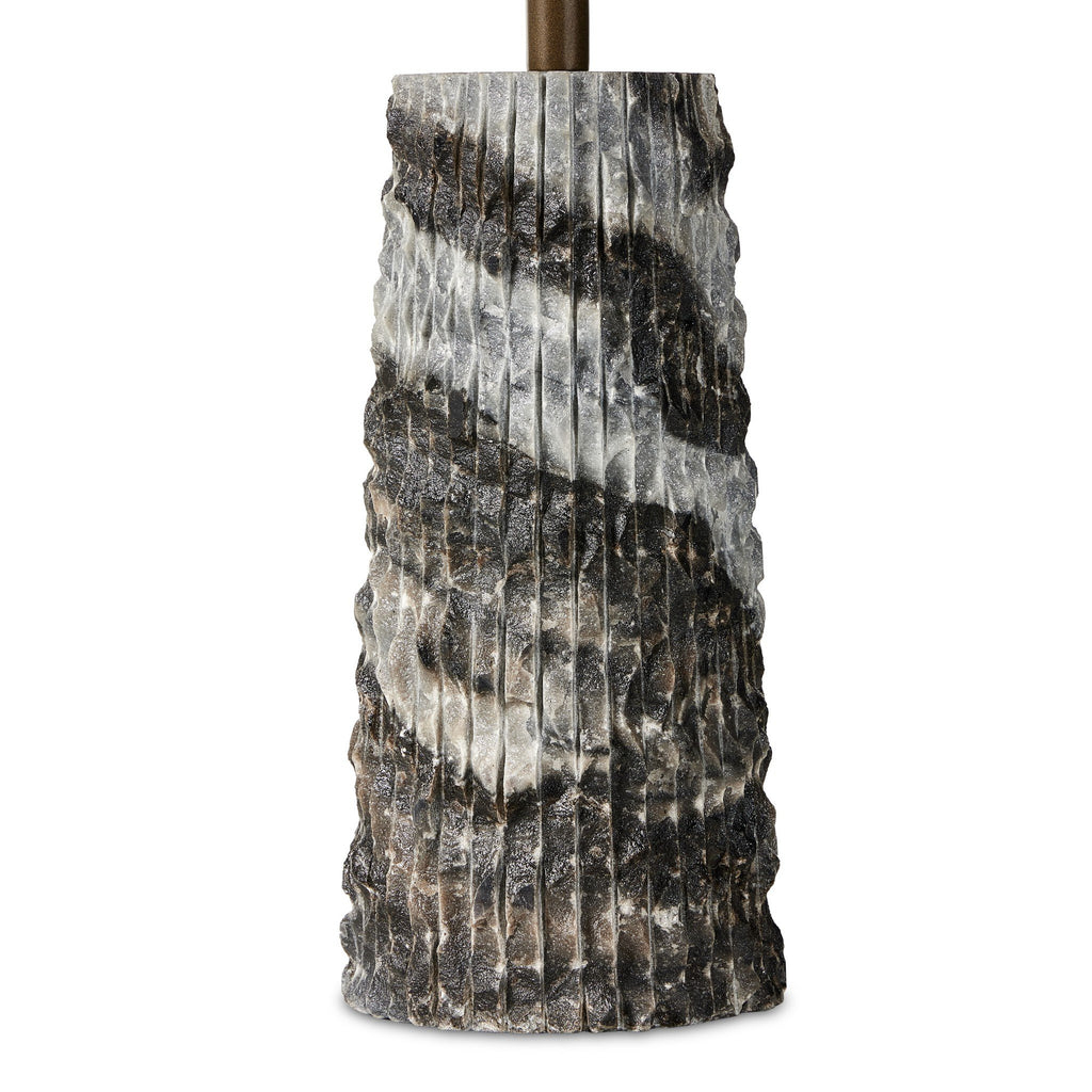 Raven End Table - Ebony Marble
