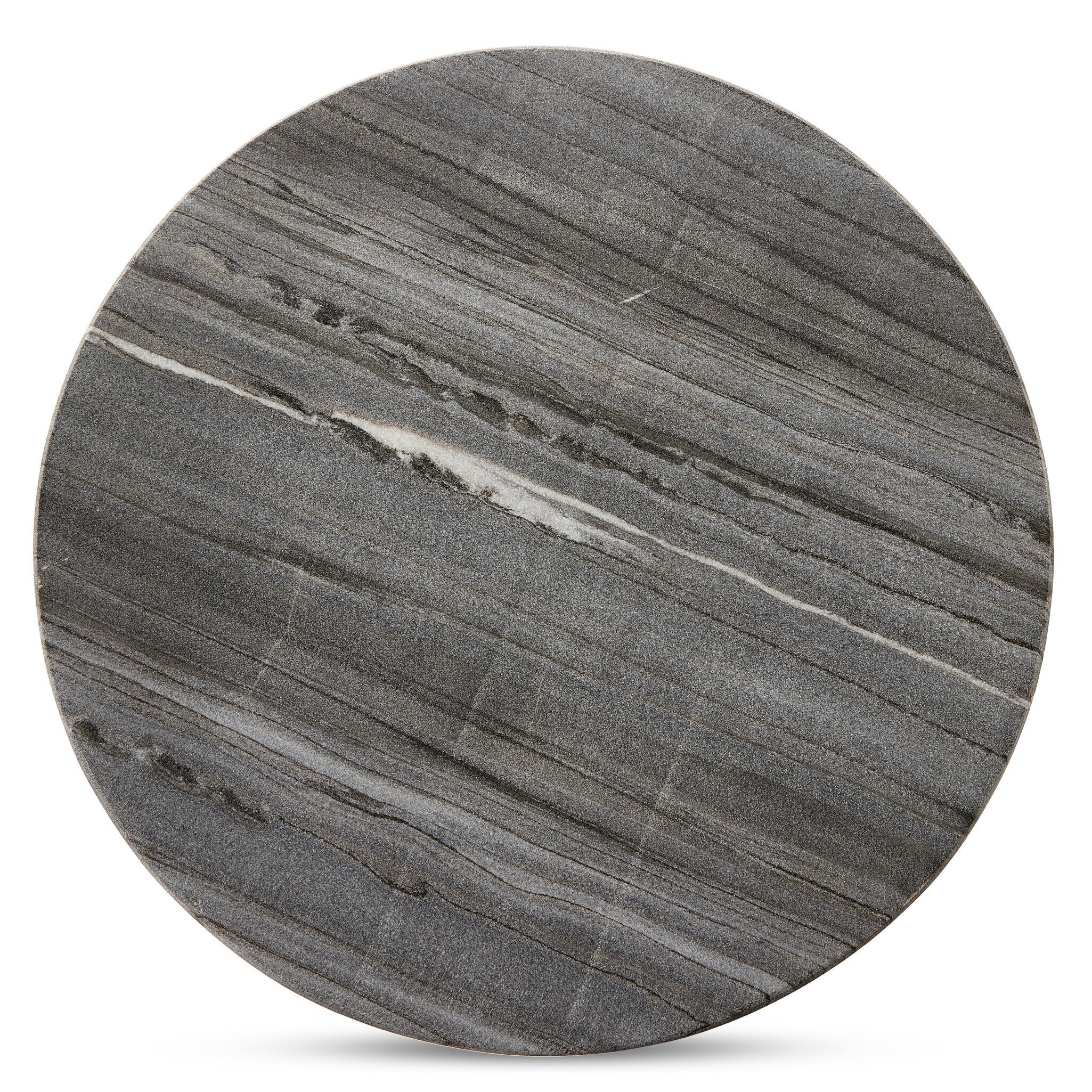 Raven End Table - Ebony Marble