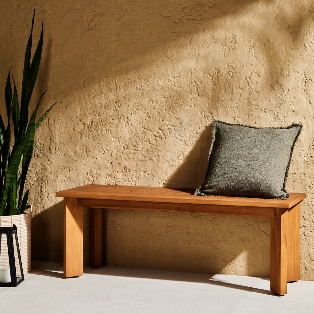Tharp Outdoor Pillow - Textured Olive | 20" x 20"