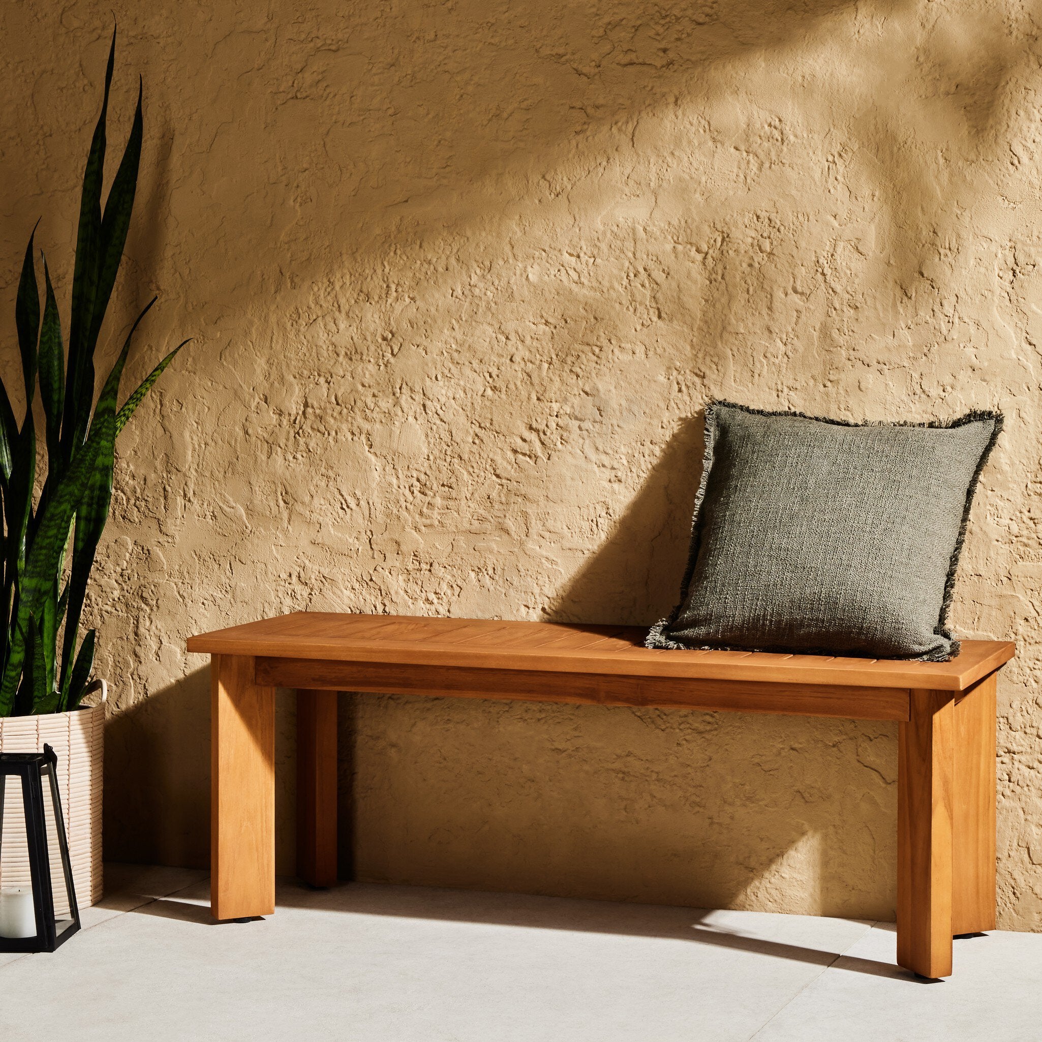 Tharp Outdoor Pillow - Textured Olive | 20" x 20"