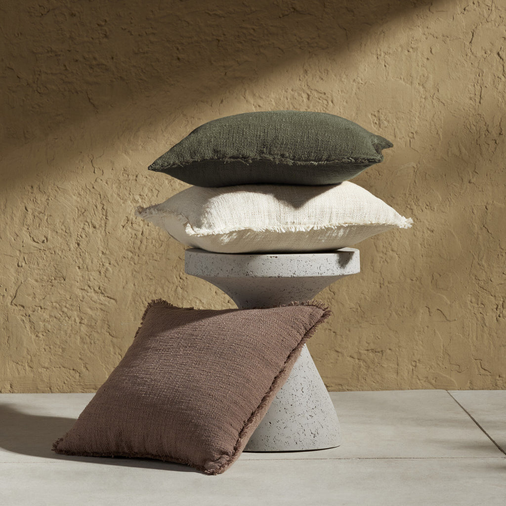 Tharp Outdoor Pillow - Textured Olive | 20" x 20"