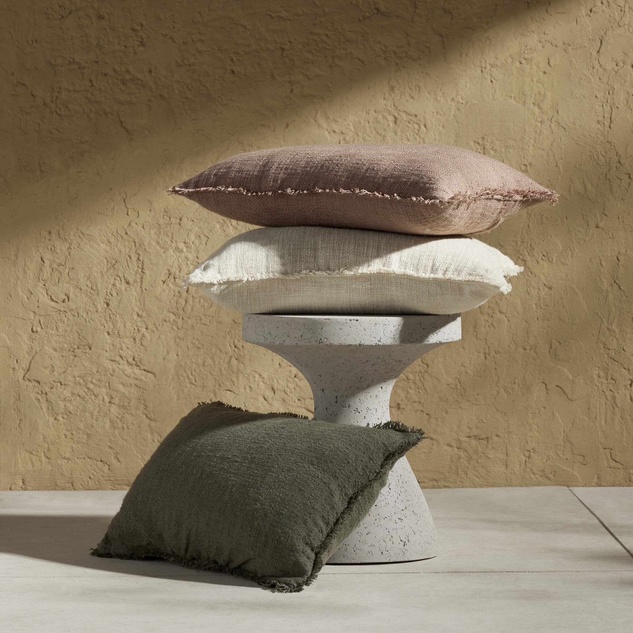 Tharp Outdoor Pillow - Textured Olive | 16" x 24"