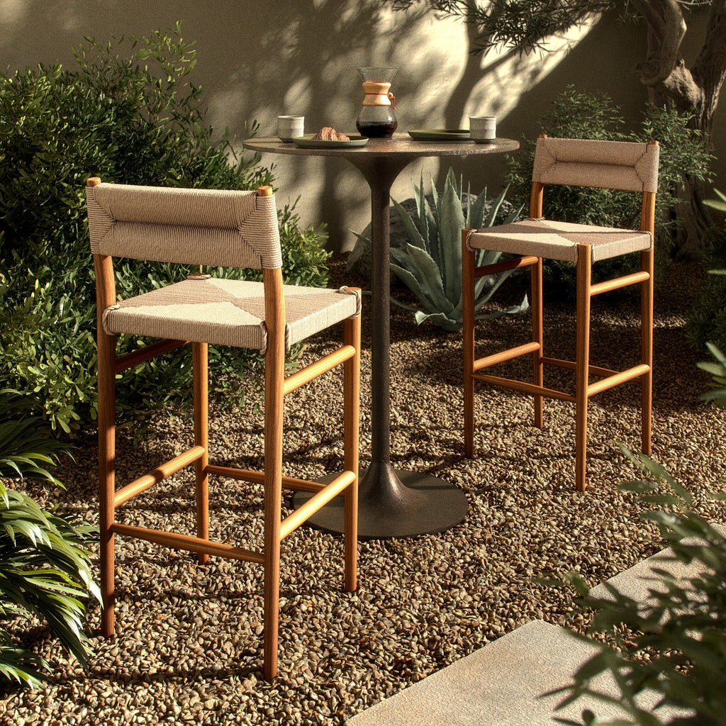 Lomas Outdoor Bar Stool - Vintage White