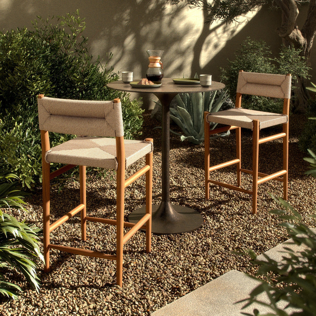 Lomas Outdoor Counter Stool - Vintage White