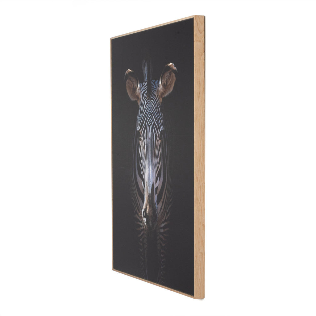 Zebra Stare by Getty Images - Vertical Grain White Oak Floater