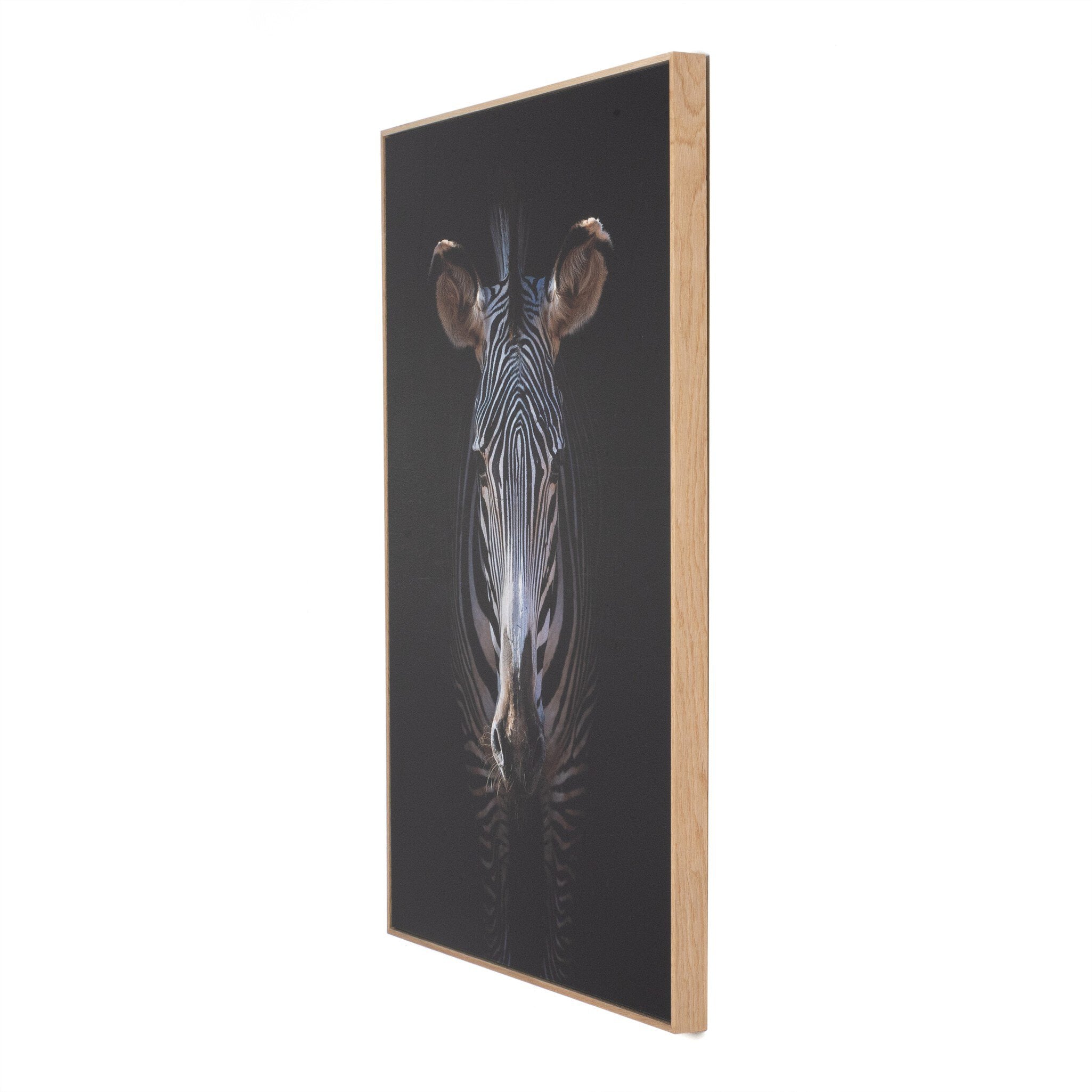 Zebra Stare by Getty Images - Vertical Grain White Oak Floater