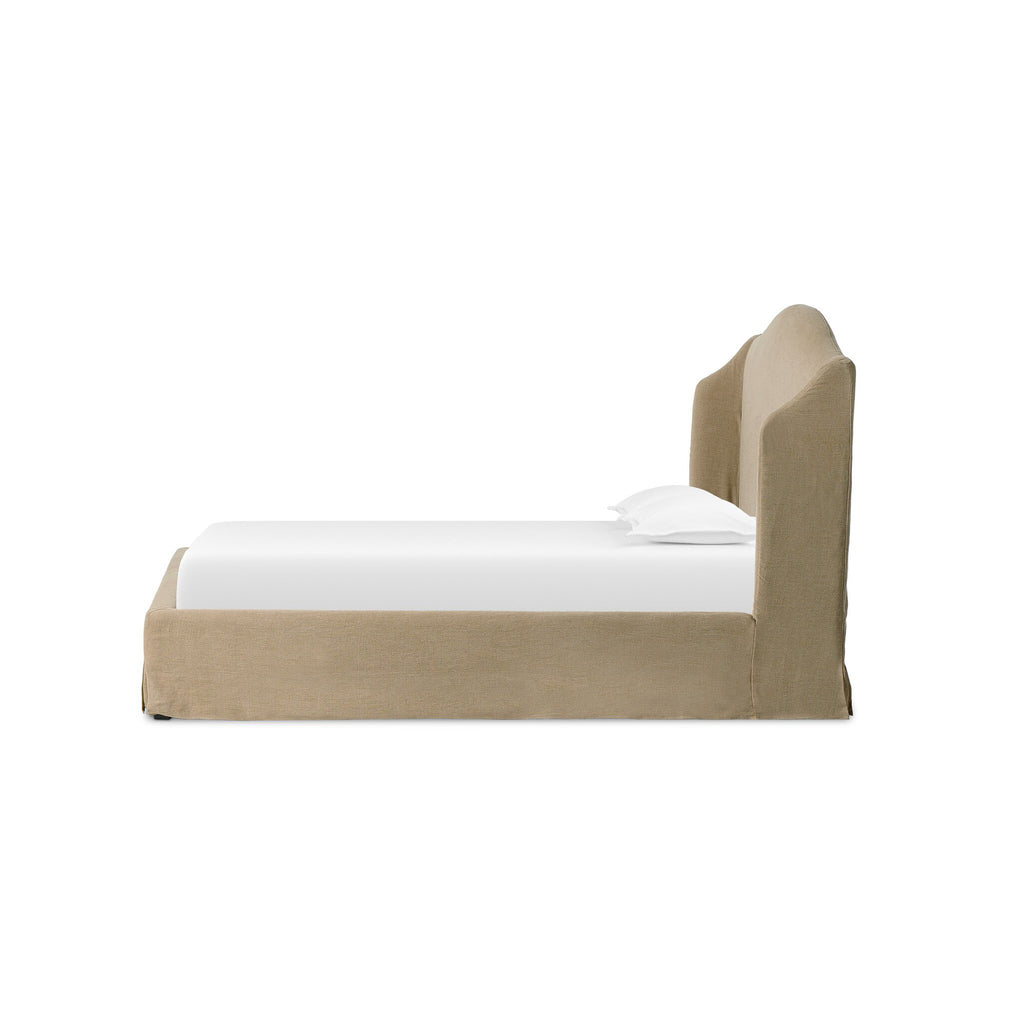 Meryl Slipcover Bed - Broadway Canvas | Queen