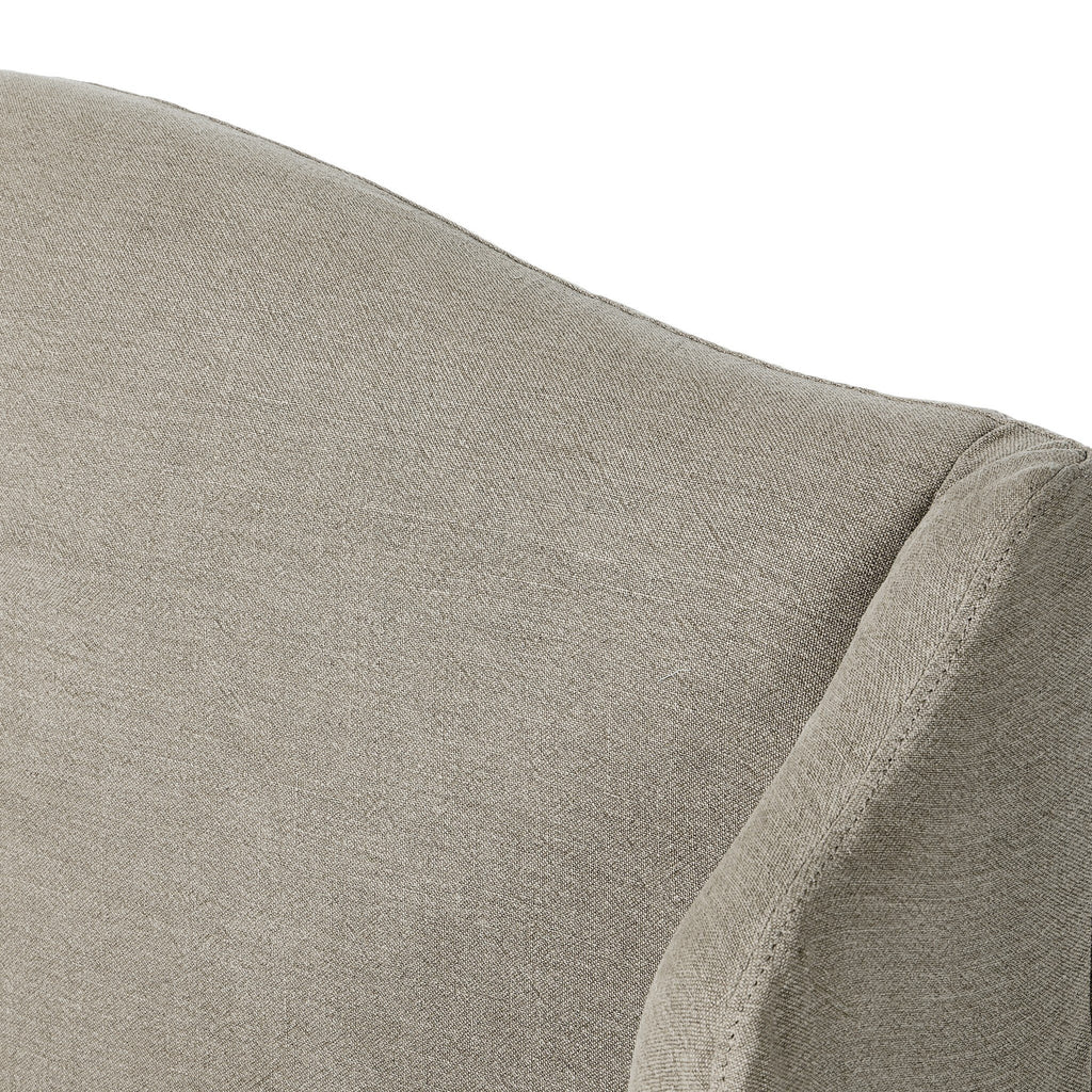 Meryl Slipcover Bed - Broadway Stone | Queen