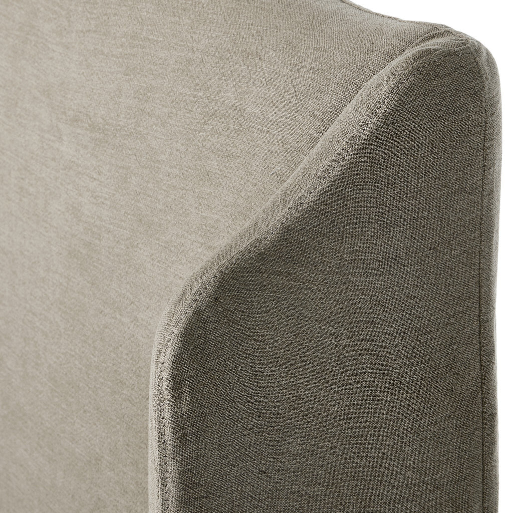 Meryl Slipcover Bed - Broadway Stone | Queen