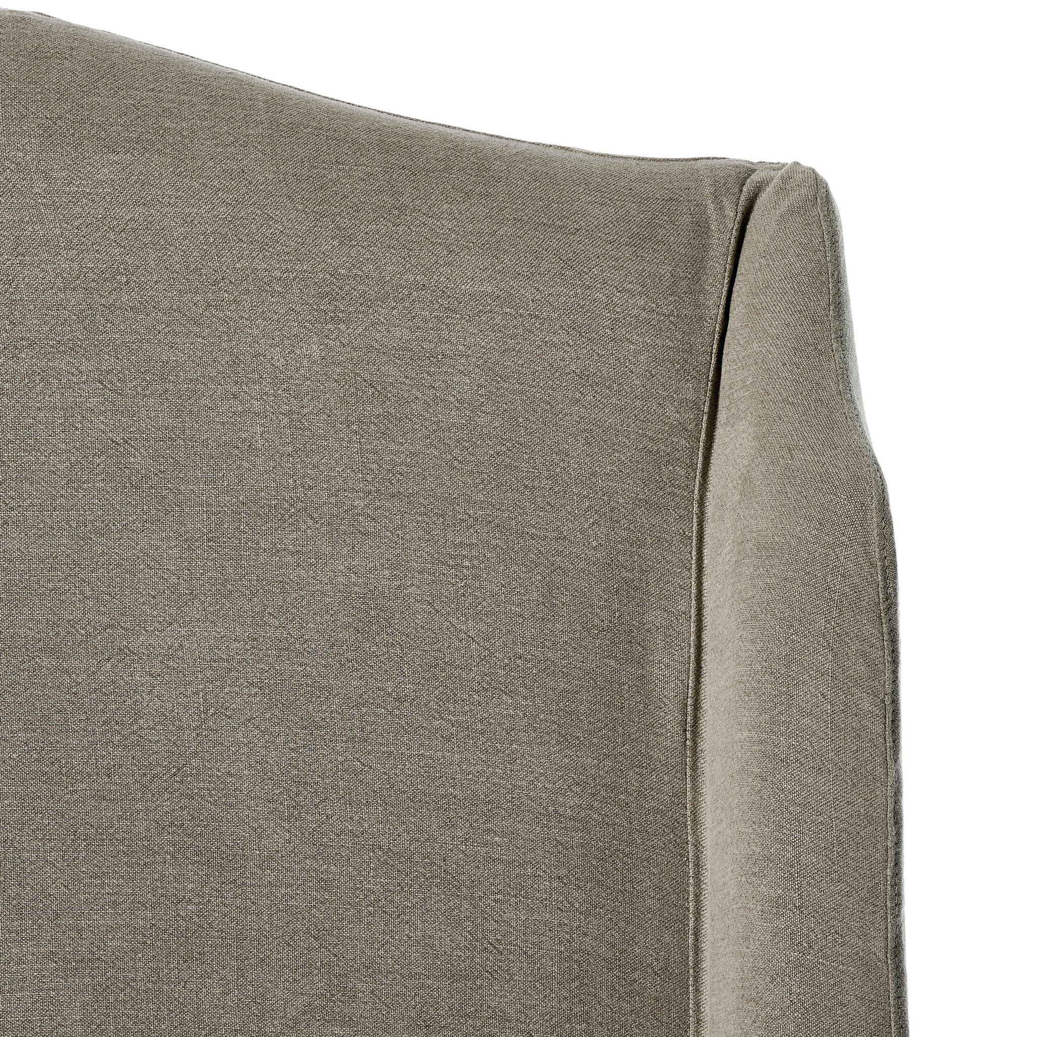 Meryl Slipcover Bed - Broadway Stone | Queen