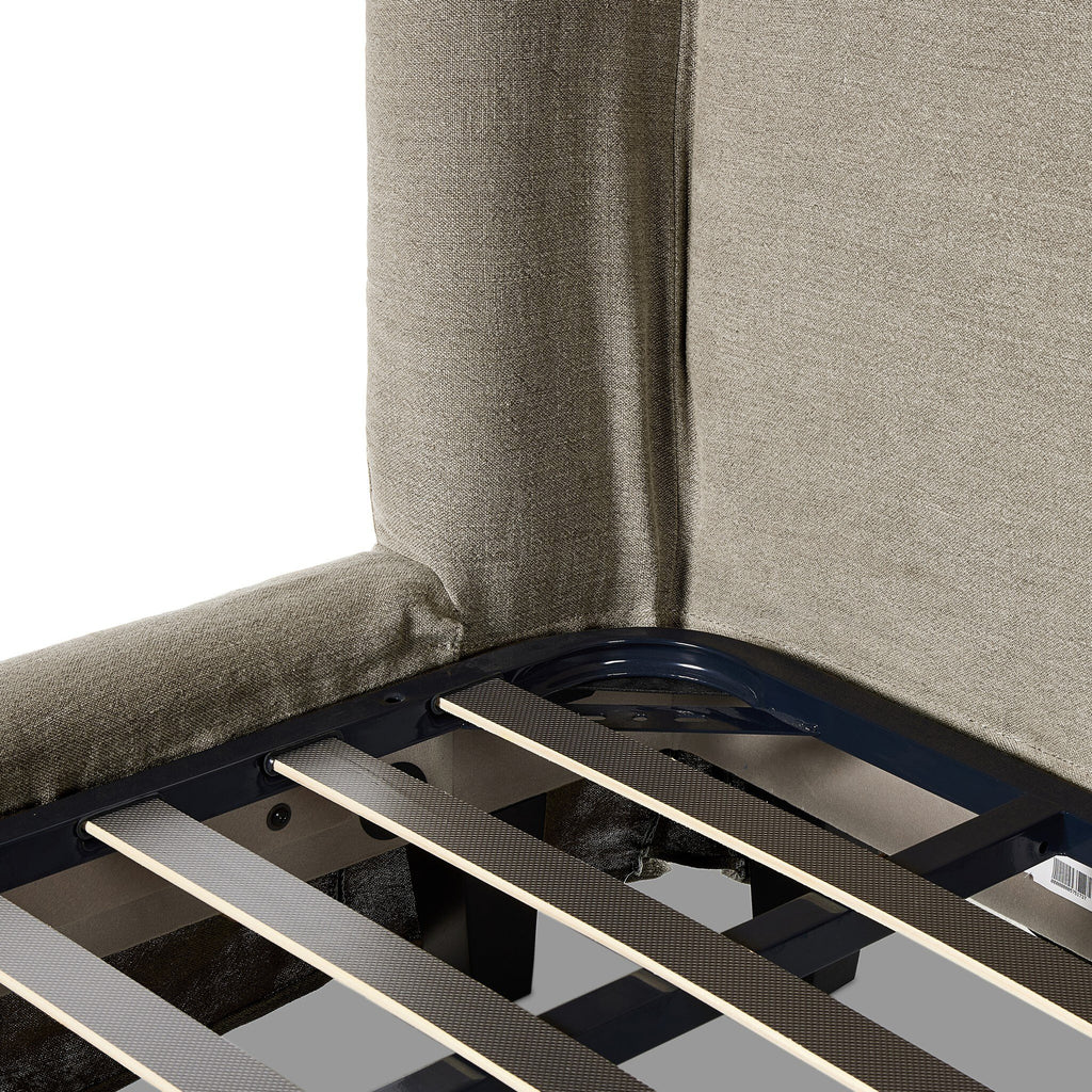 Meryl Slipcover Bed - Broadway Stone | Queen