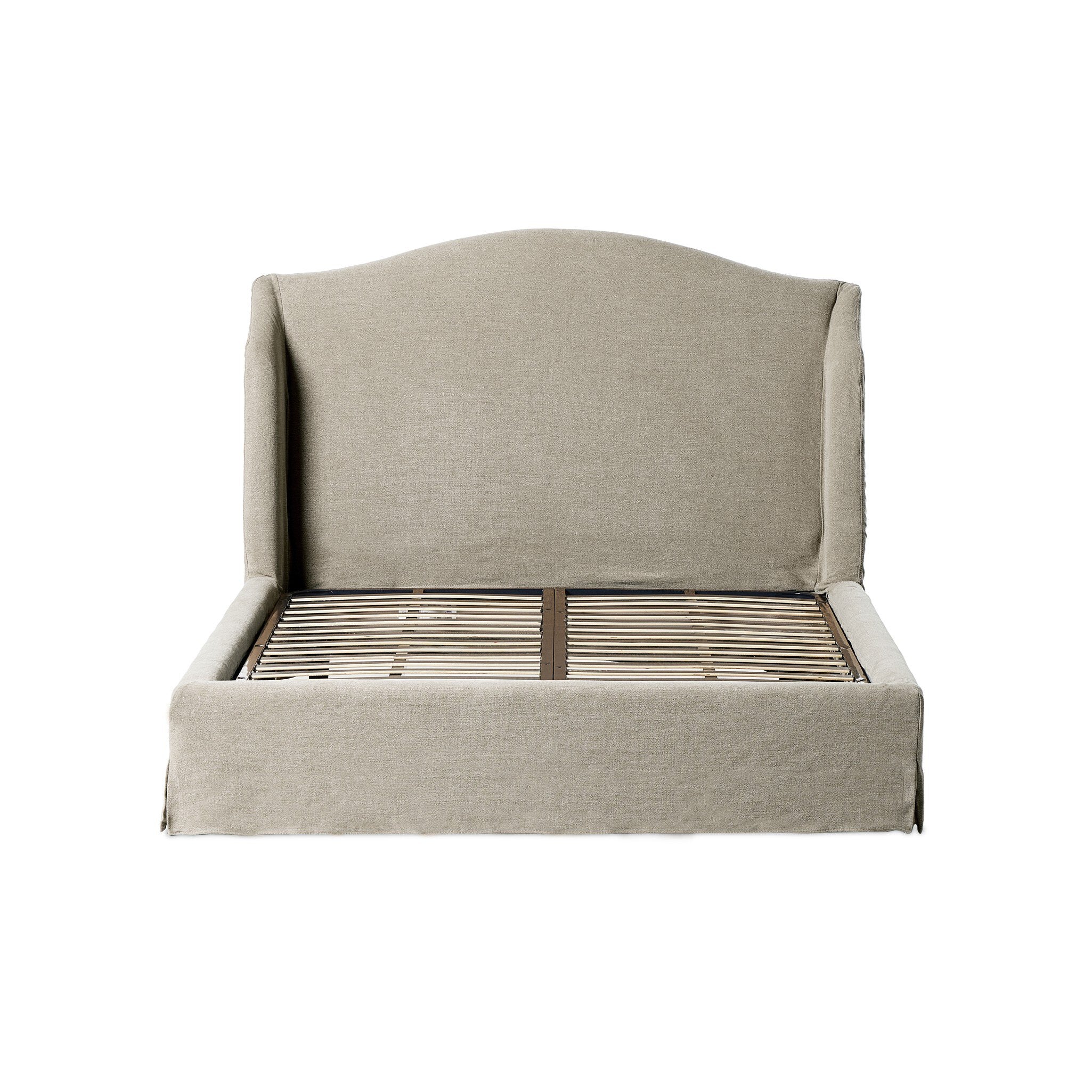 Meryl Slipcover Bed - Broadway Stone | Queen