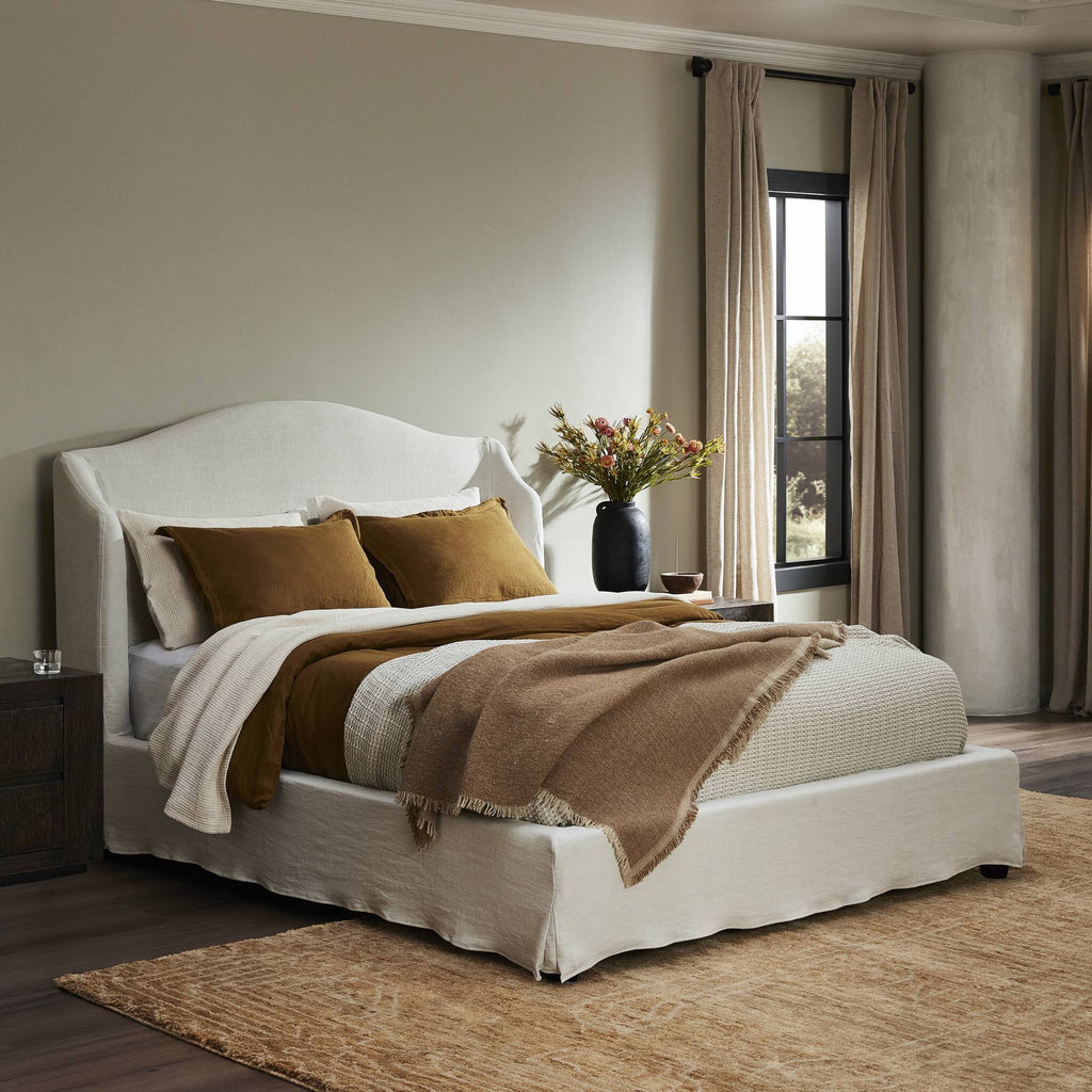 Meryl Slipcover Bed - Broadway Mist | Queen