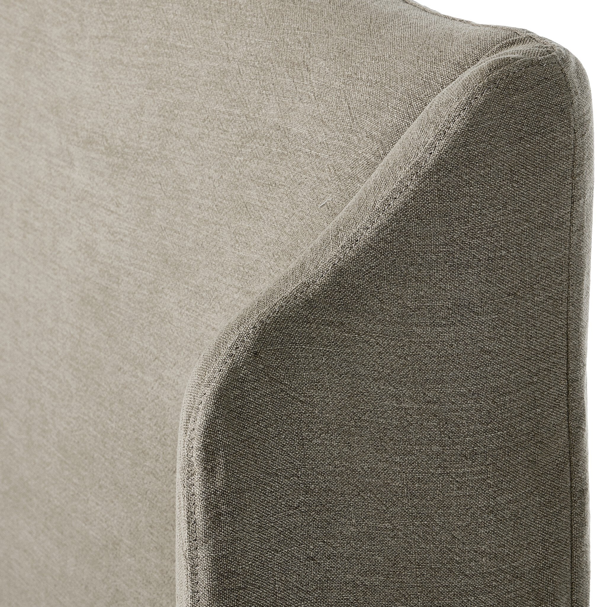 Meryl Slipcover Bed - Broadway Stone | King
