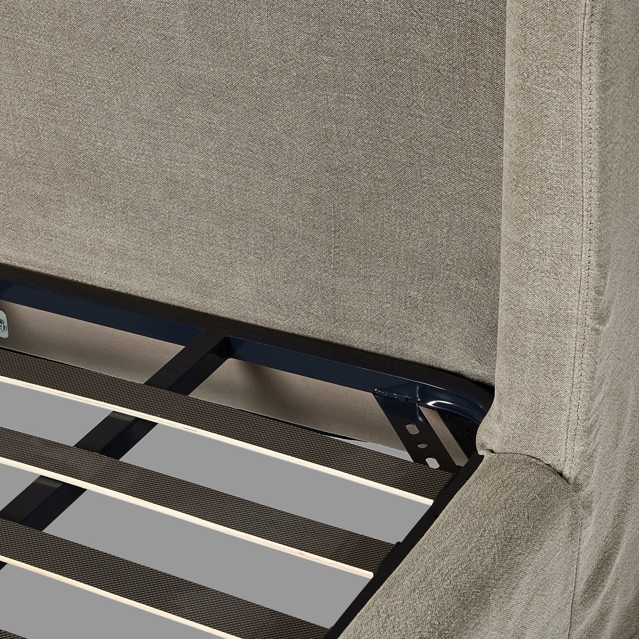 Meryl Slipcover Bed - Broadway Stone | King