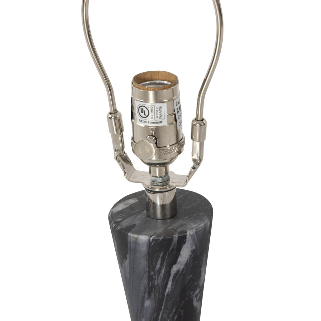 Bibianna Table Lamp - Black Italian Marble